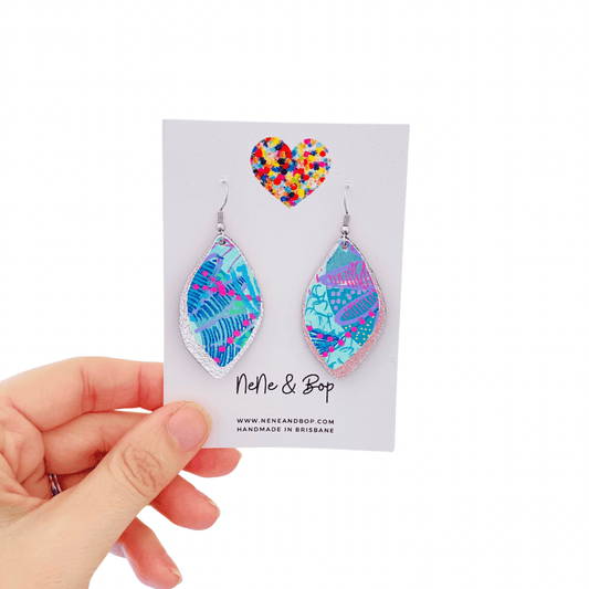 Artist Palette Hand Painted Earrings - Midi - 9