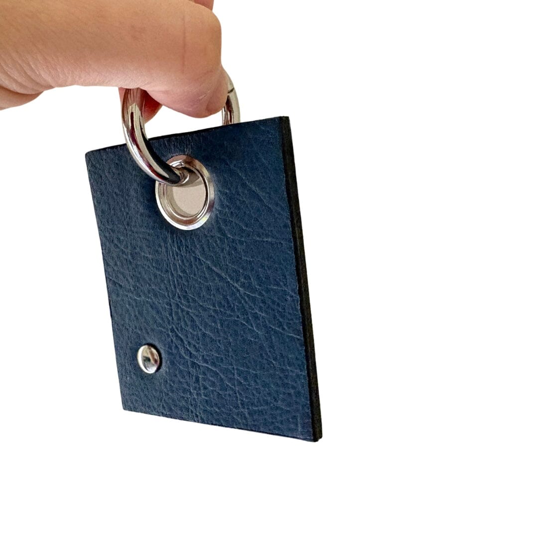 Mini Leather Wearable Art- Bag Charm/Key Fob 3