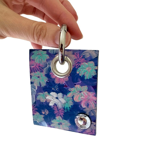 Mini Leather Wearable Art- Bag Charm/Key Fob 3