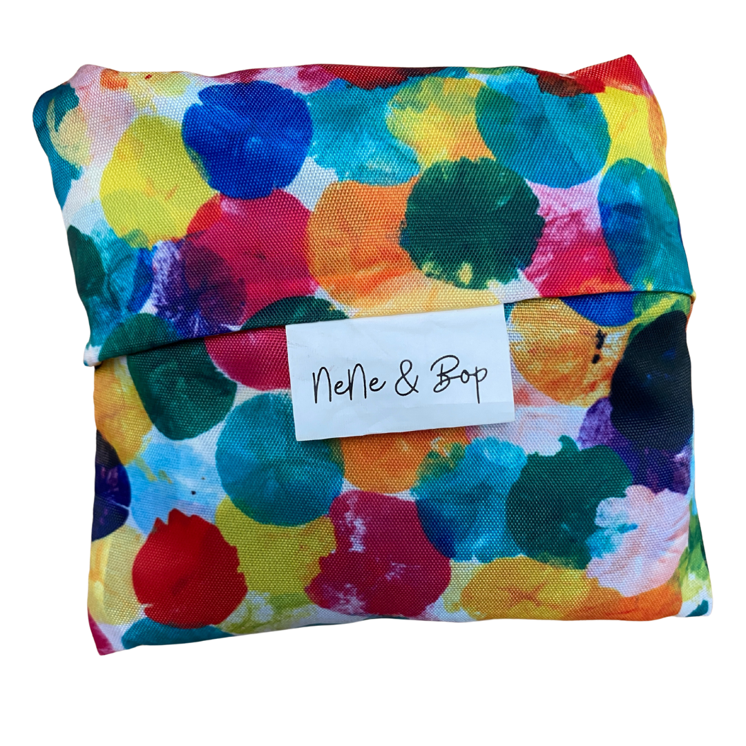 Foldable Shopping Tote - Exclusive NeNe & Bop Print