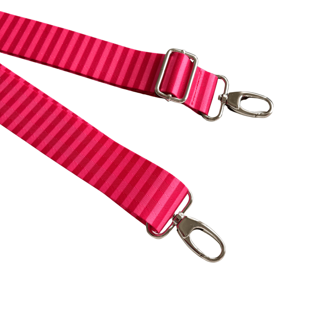 Candy Stripe - Light/Dark Pink - Adjustable Shoulder Strap