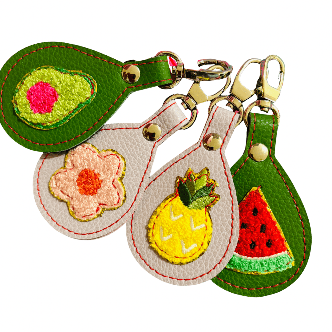 Fruity Leather Bag Charm/Key chain