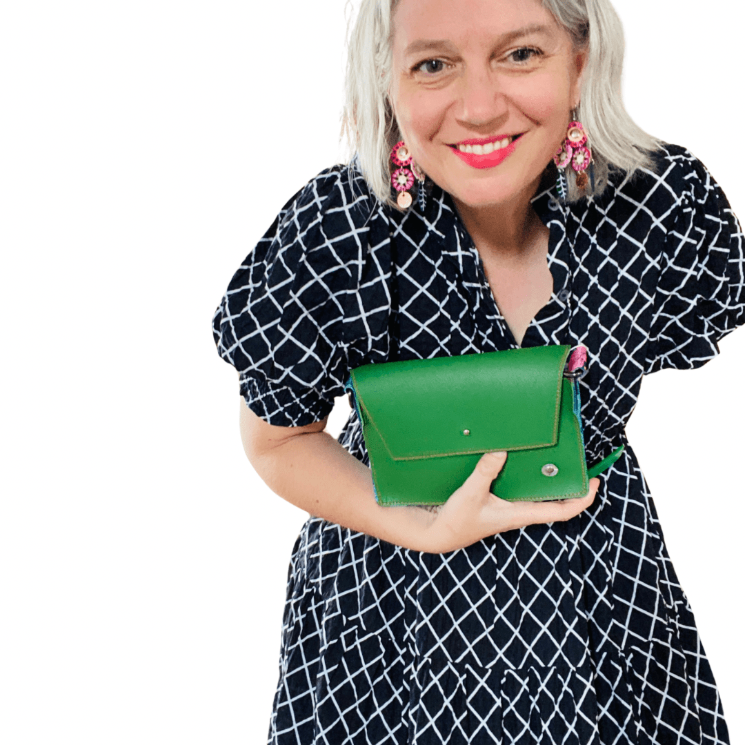 ALLY Mini - 4 in 1 Leather Bag - Dark Green