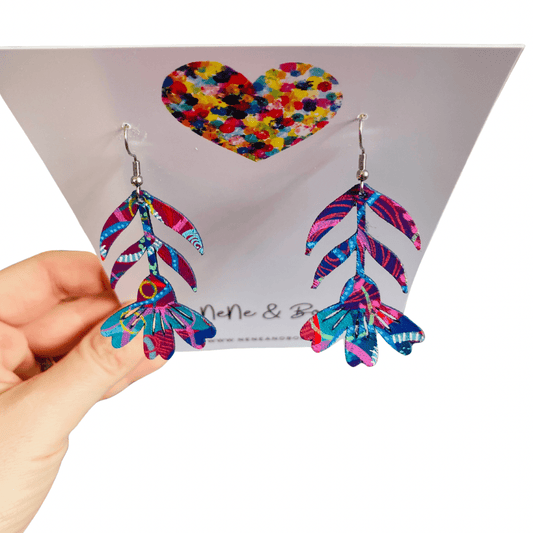 Festival Flora - Midi - Leather Earrings