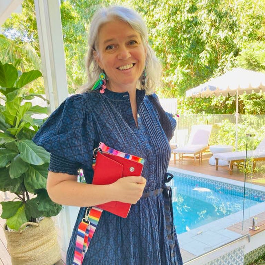 ALLY Mini - 4 in 1 Leather Bag - Red