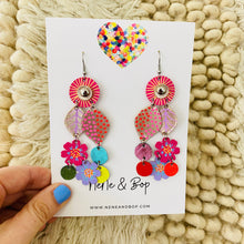 Load image into Gallery viewer, Bouquet of Blooms - Mega 1 - Leather Earrings