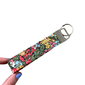 Wristlet Key Fob & Leather Earrings - Gift Pack