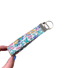 Load image into Gallery viewer, Wristlet Key Fob &amp; Leather Earrings - Gift Pack
