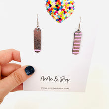 Load image into Gallery viewer, Conversation Starter - 1 in 7 - Pink - Leather Earrings