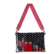Load image into Gallery viewer, Retro Dotty Floral - Large Purse Plus+