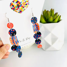 Load image into Gallery viewer, Wish you were here - Mega Pebbles  - Leather Earrings