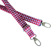 Load image into Gallery viewer, Adjustable Shoulder Strap - Narrow - Red Gingham