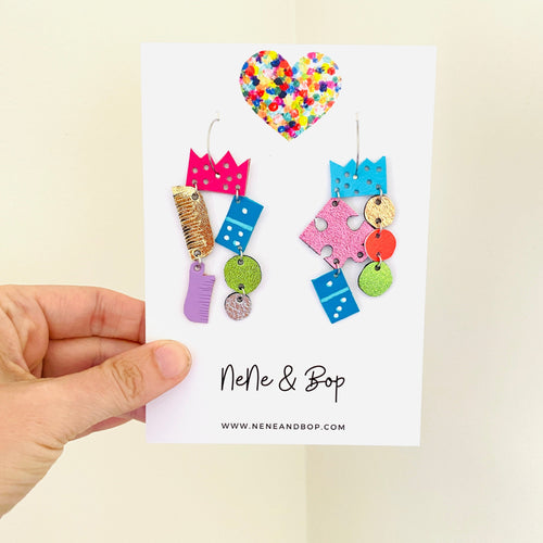 Cracker Toys 1 - Charity - Leather Earrings