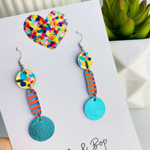 Load image into Gallery viewer, Wish you were here - Pop Drops  - Leather Earrings