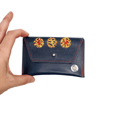 Load image into Gallery viewer, Leather Pocket Purse - Navy - P&amp;F x N&amp;B Collaboration