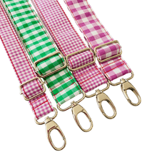 Load image into Gallery viewer, Lavender Small Check Gingham - Adjustable Shoulder Strap