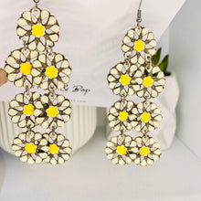 Load image into Gallery viewer, Daisy Mega - Leather Earrings