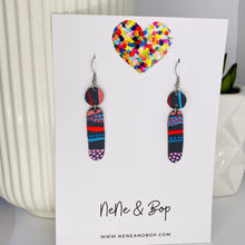 Load image into Gallery viewer, Cylinder Drops - Leather Earrings