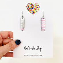 Load image into Gallery viewer, Conversation Starter - 1 in 7 - Pink - Leather Earrings