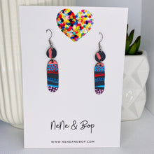 Load image into Gallery viewer, Cylinder Drops - Leather Earrings