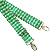 Load image into Gallery viewer, Emerald Green Gingham - Adjustable Shoulder Strap