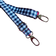 Load image into Gallery viewer, Adjustable Shoulder Strap - Narrow - Navy Gingham