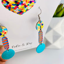 Load image into Gallery viewer, Wish you were here - Pop Drops  - Leather Earrings