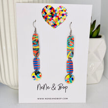 Load image into Gallery viewer, Wish you were here - Mega Drops  - Leather Earrings