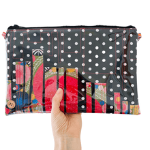 Load image into Gallery viewer, Retro Dotty Floral - Large Purse Plus+