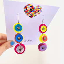 Load image into Gallery viewer, Retro Hammer Nail 3 - Leather Earrings