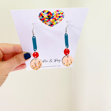 Load image into Gallery viewer, Plum Pudding - Rose Gold - Leather Earrings