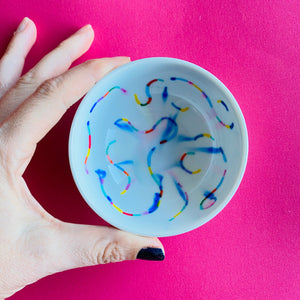 Rainbow Squiggles - Trinket Dish